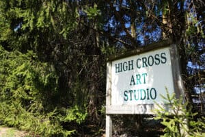 High Cross Art Studio sign